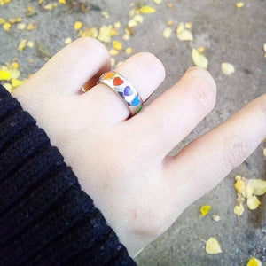 Rainbow Sweethearts Ring