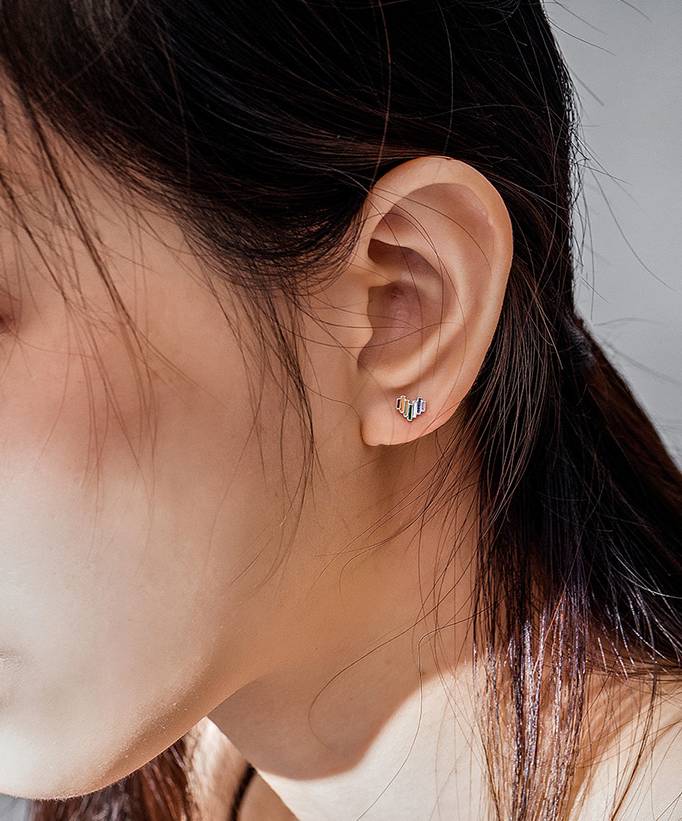 Rainbow Sweetheart Ear Studs