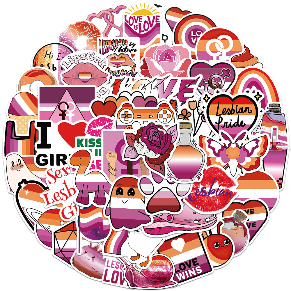 Lesbian-Themed Decal Stickers