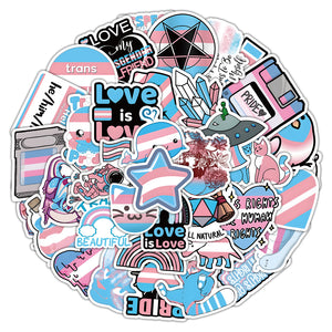 Transgender-Themed Decal Stickers