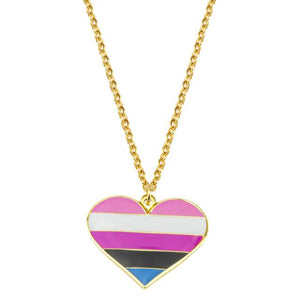 Pride Love Heart Necklace