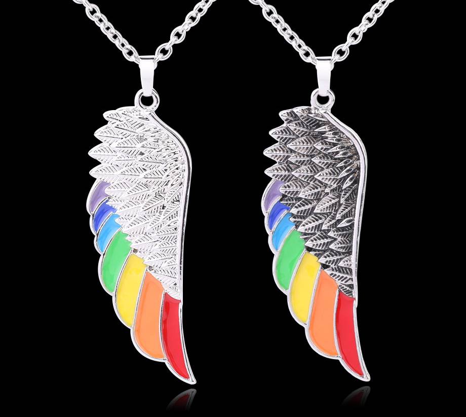 Rainbow Wing Necklace