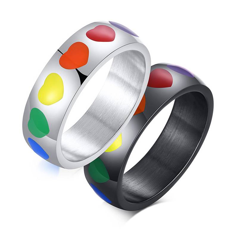 Rainbow Sweethearts Ring