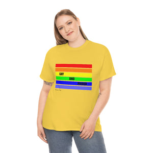 Gay and Proud Unisex Heavy Cotton Tee