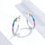 Minimalist Rainbow Hoop Earrings