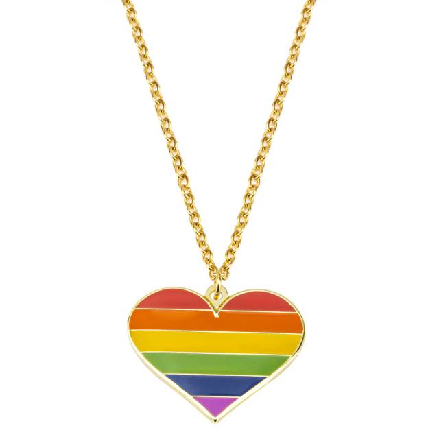 Pride Love Heart Necklace