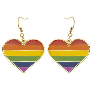 Pride Love Heart Earrings