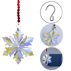 Rainbow Snowflake Prism Suncatcher