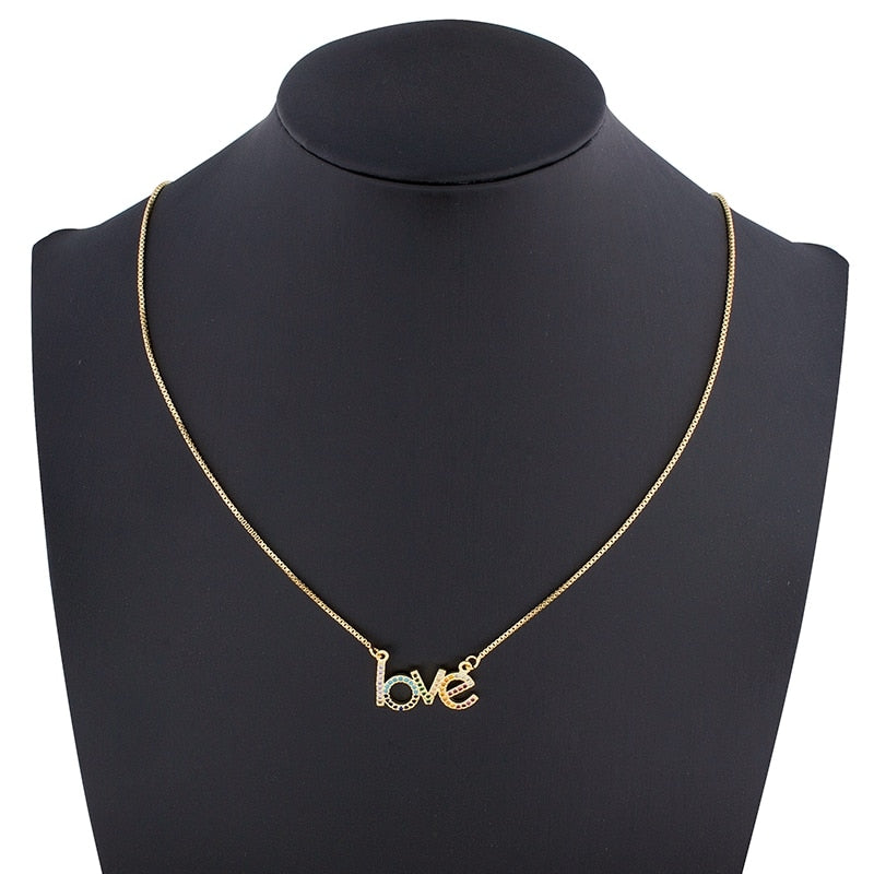 Rainbow Love Necklace