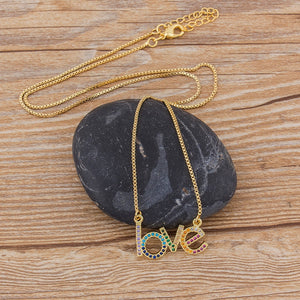 Rainbow Love Necklace