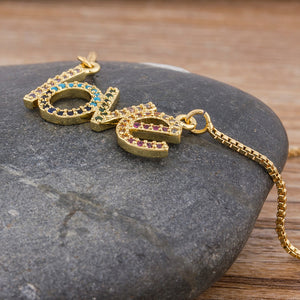 Rainbow Love Necklace
