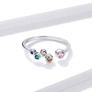 Lovely Rainbow Adjustable Ring