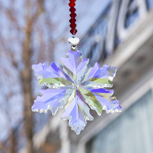 Rainbow Snowflake Prism Suncatcher