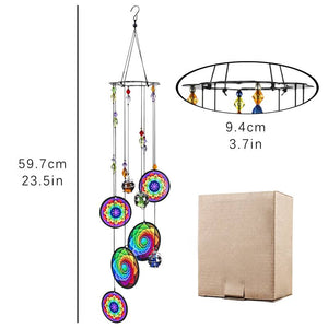 Rainbow Mandala Wind Chimes