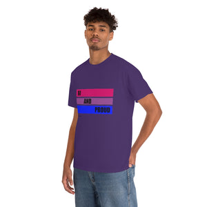 Bi and Proud Unisex Heavy Cotton Tee