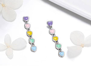 Pastel Sweethearts Drop Earrings