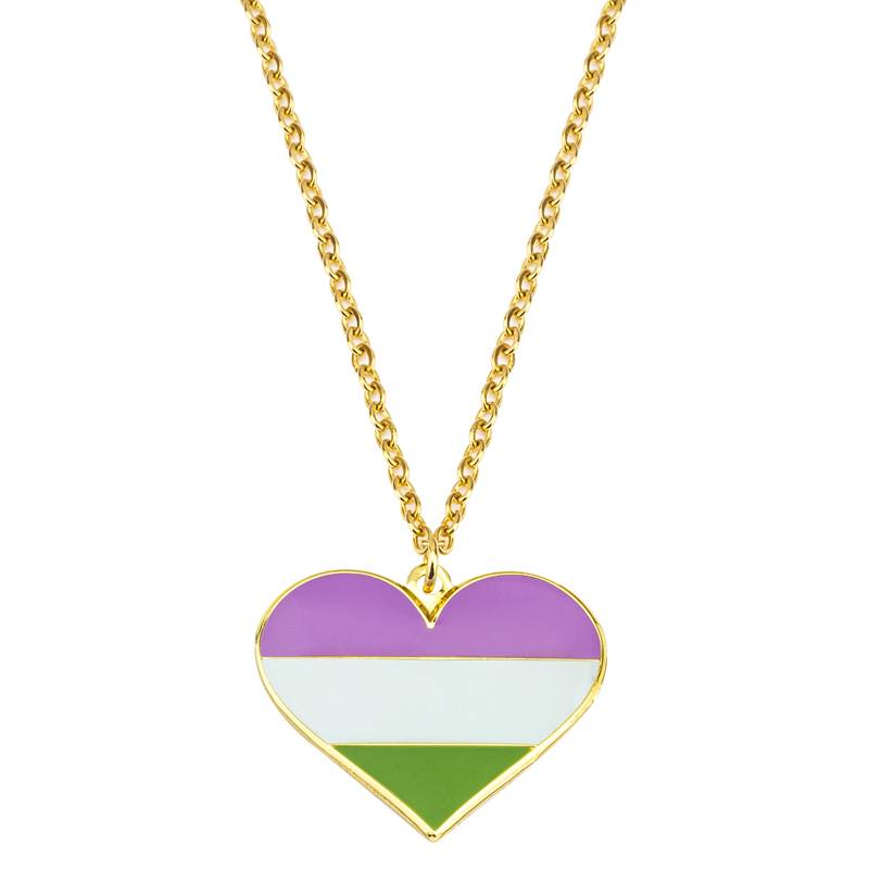 Pride Love Heart Necklace