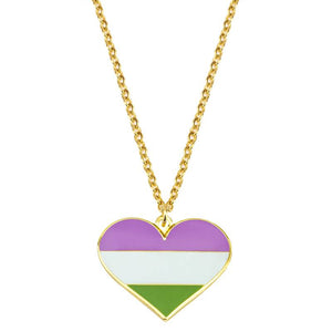 Pride Love Heart Necklace