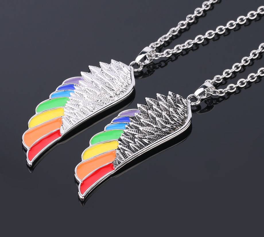 Rainbow Wing Necklace