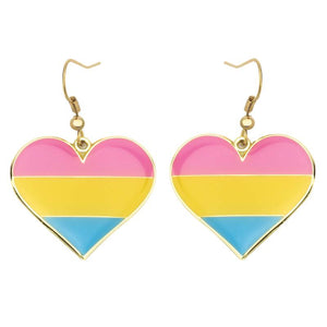 Pride Love Heart Earrings