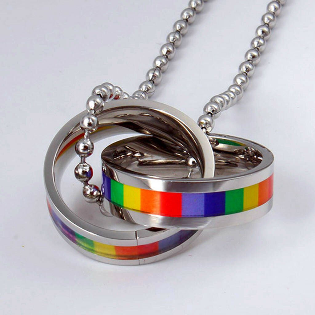 Double Rainbow Rings Necklace