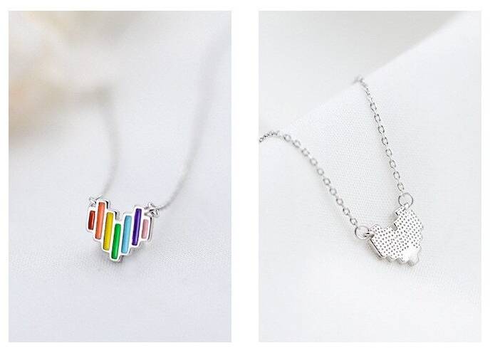 Rainbow Sweetheart Necklace - The Rainbow Locker