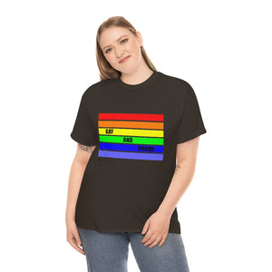 Gay and Proud Unisex Heavy Cotton Tee