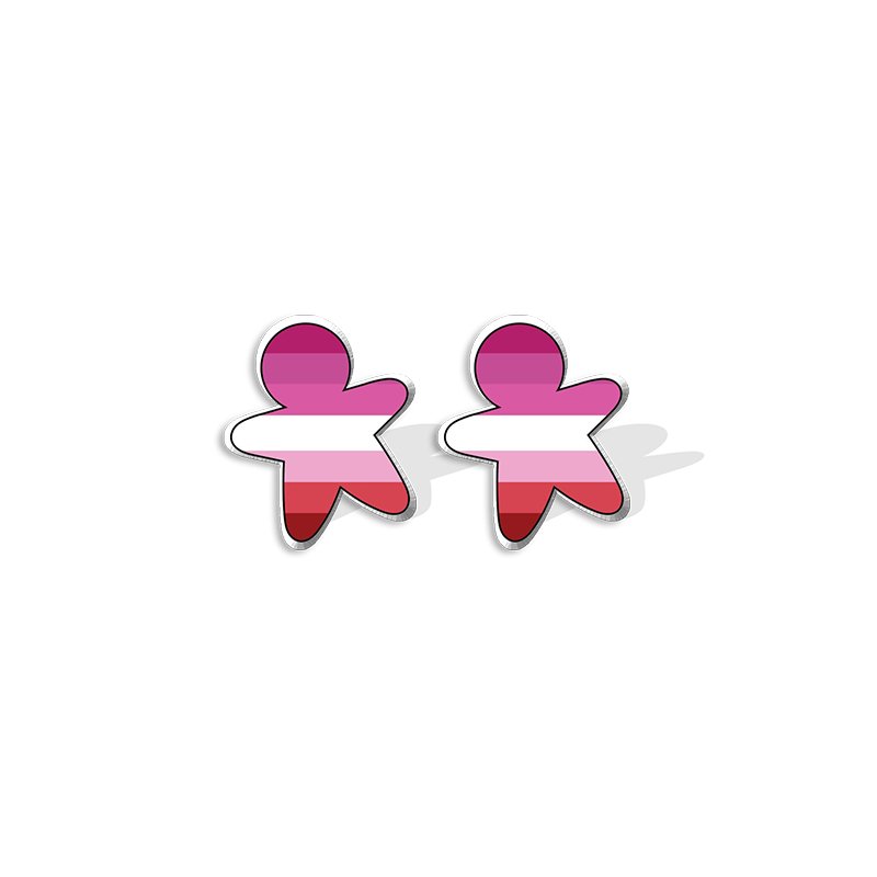 Cookie-Cut Pride Earrings