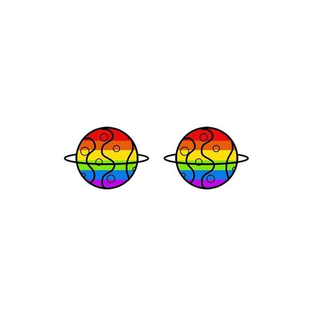 Pride Planets Earrings