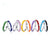 Multicolor Enamel Stacking Rings