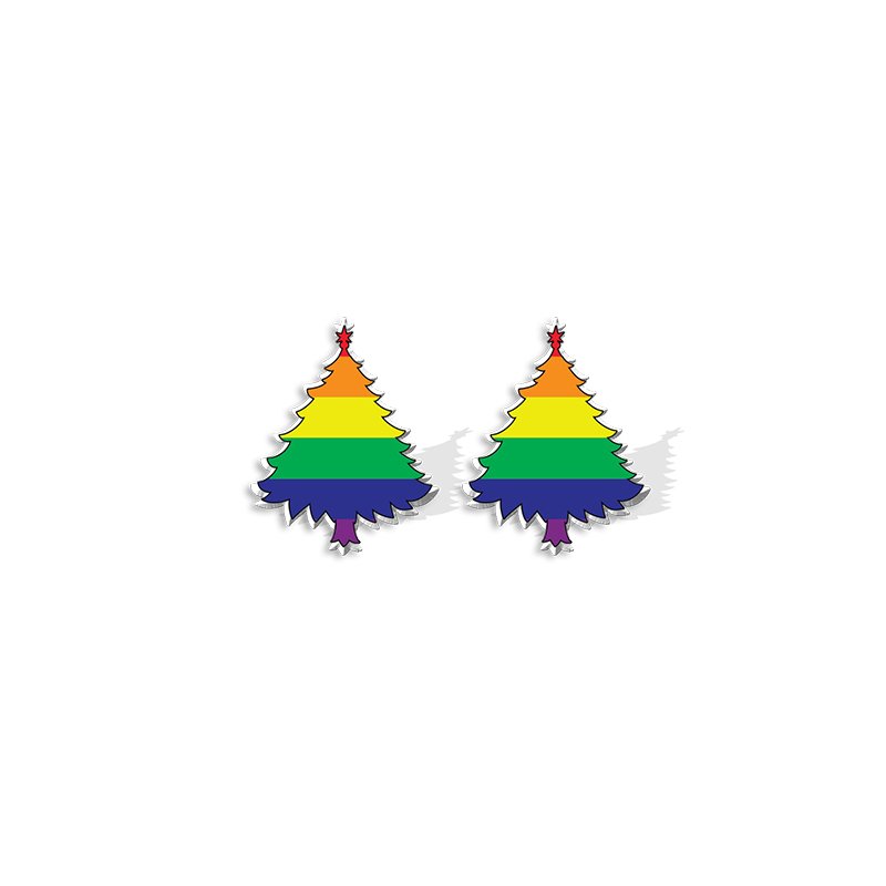 Cookie-Cut Pride Earrings