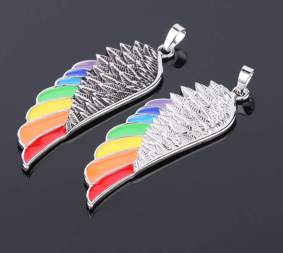 Rainbow Wing Necklace