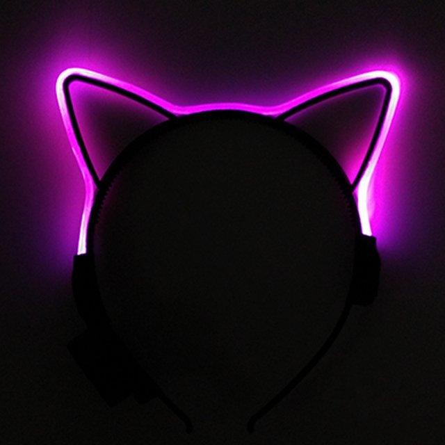 Silhouette Cat Ears LED Headband