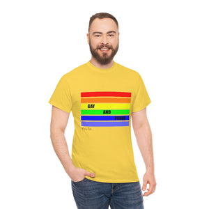 Gay and Proud Unisex Heavy Cotton Tee