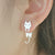 Bored Cat & Fish Asymmetrical Earrings