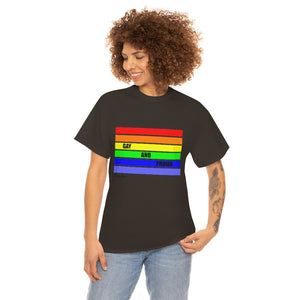 Gay and Proud Unisex Heavy Cotton Tee