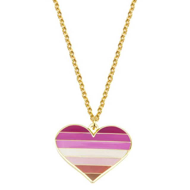 Pride Love Heart Necklace