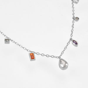 Rainbow Crystal Charms Necklace - The Rainbow Locker