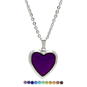 Moody Heart Locket Necklace