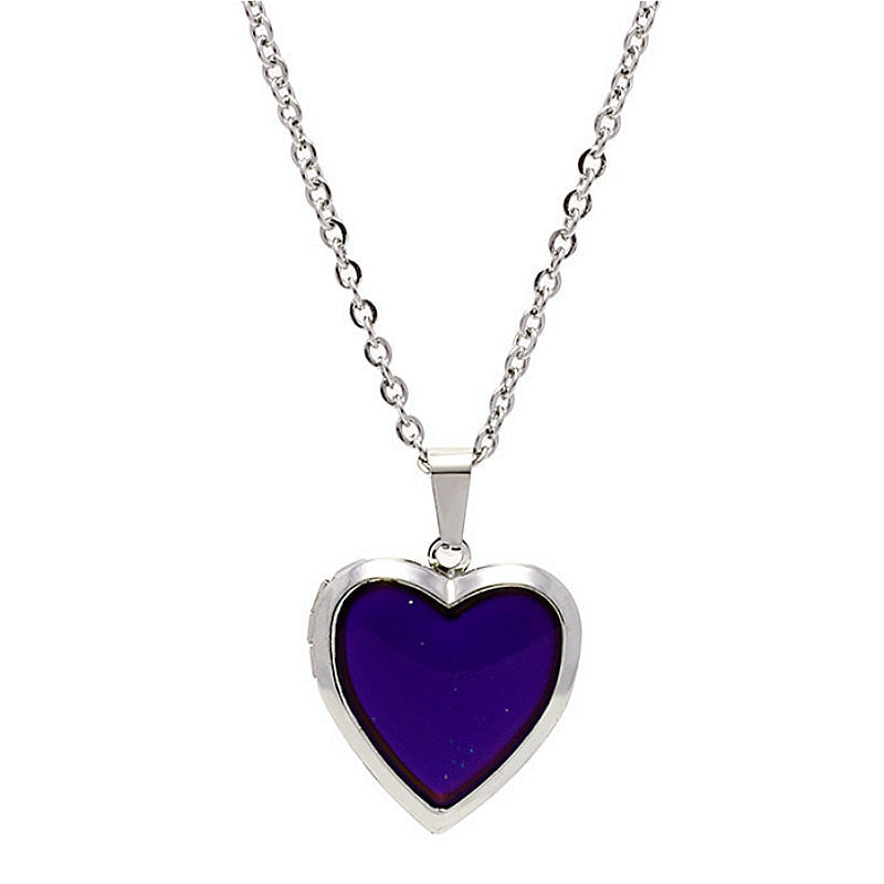Moody Heart Locket Necklace