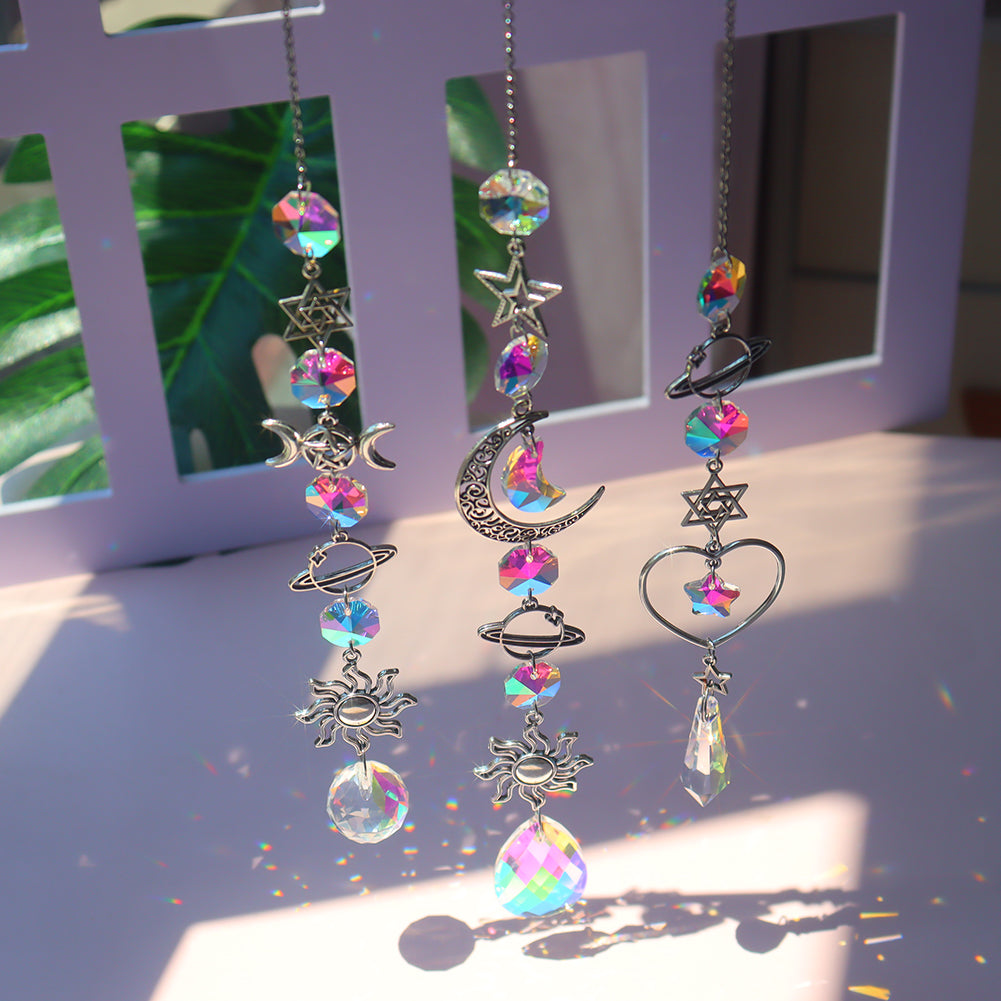 Prismatic Wiccan-Themed Suncatchers