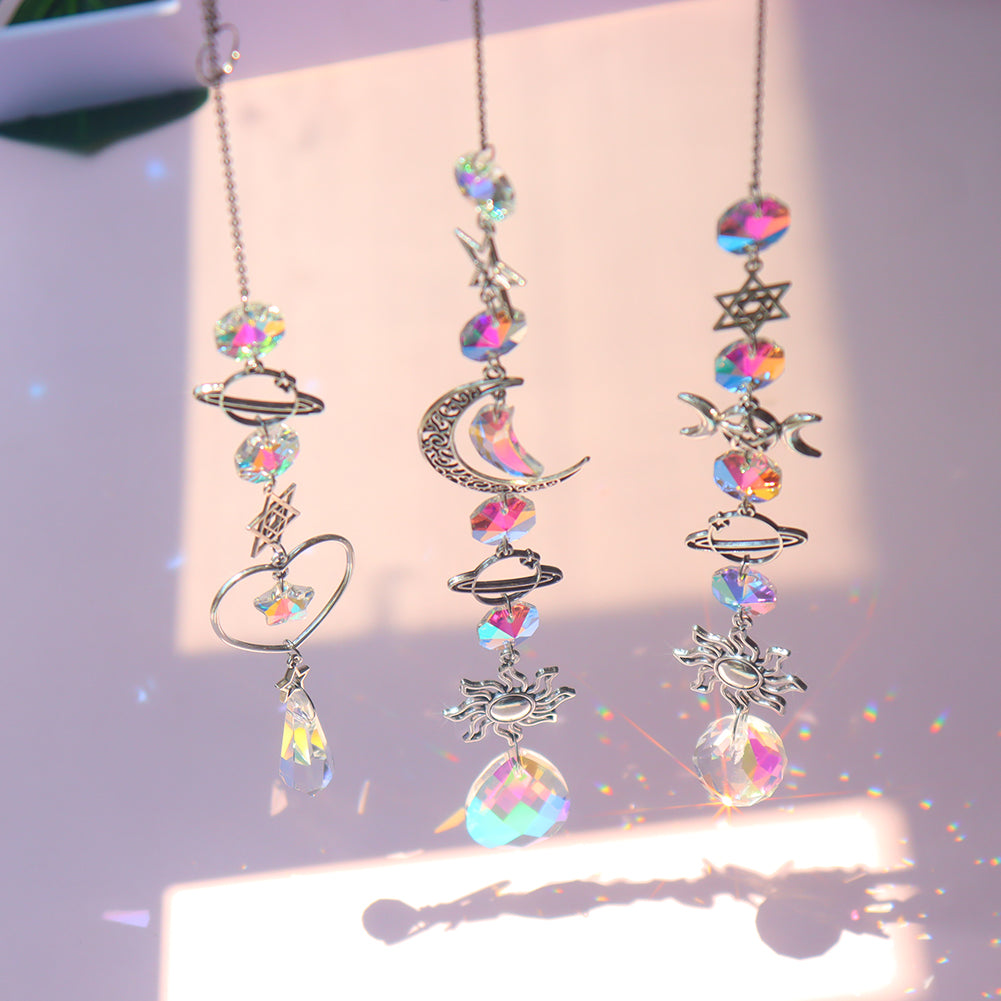 Prismatic Wiccan-Themed Suncatchers