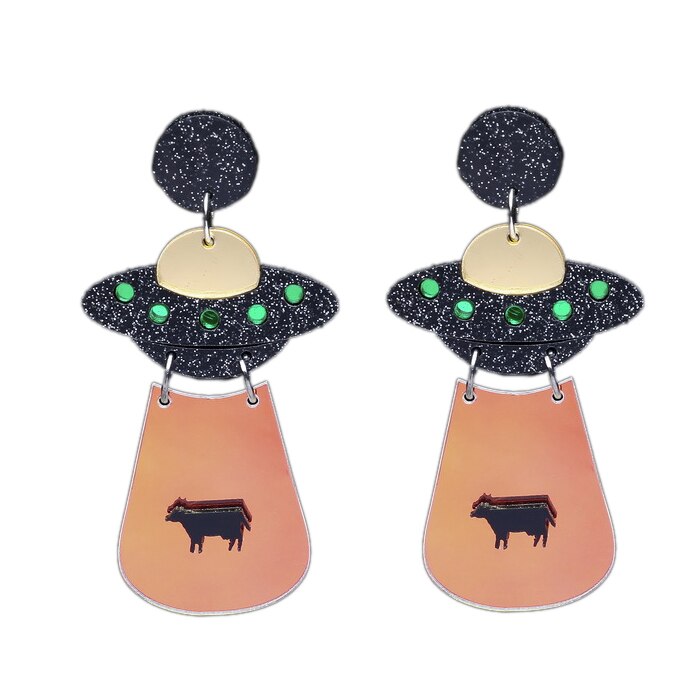 UFO Alien Abduction Earrings