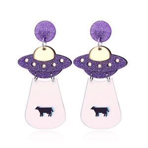 UFO Alien Abduction Earrings