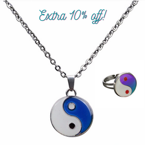 Yin Yang Mood Necklace & Ring