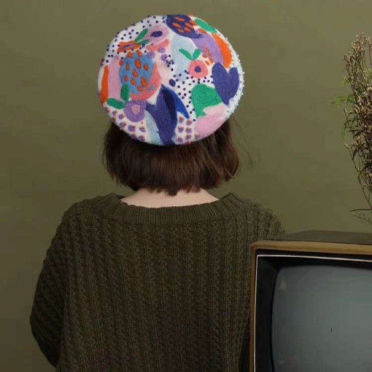 Pop Botanicals Wool Beret