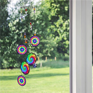 Rainbow Mandala Wind Chimes