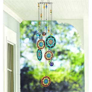 Rainbow Mandala Wind Chimes