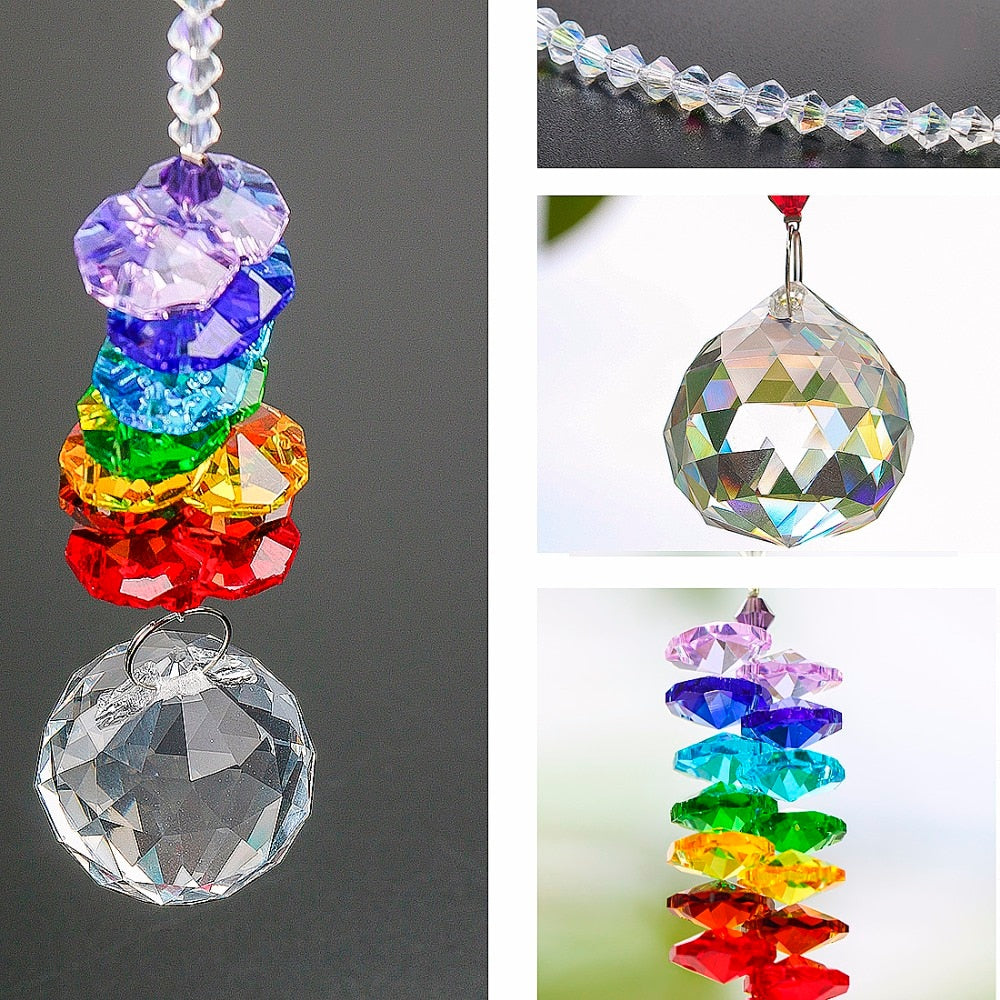 Rainbow Crystal Ball Prism Suncatcher