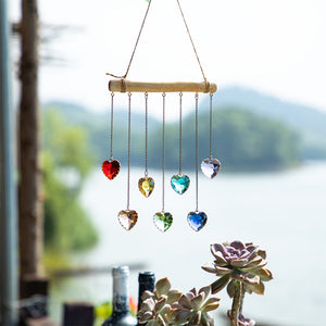 Rainbow Hearts Suncatcher
